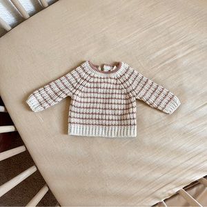 Hm brown stripped thick sweater